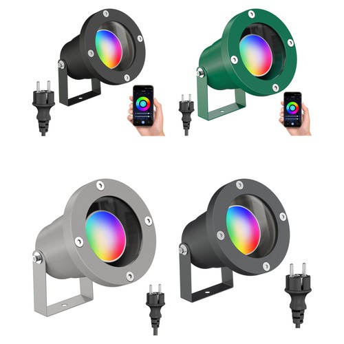 Led gartenstrahler duk schwarz - gartenstrahler,