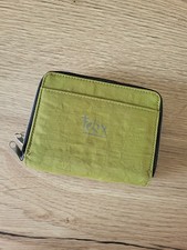 Felix Geldbeutel Grün Stoff Doppel Reißverschluss