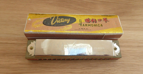 Vintage victory harmonica with - vintage,