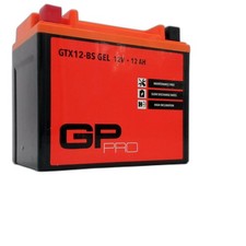 GP-PRO GP-006 Motorradbatterie, 12V 12Ah GEL-Akkumulator, Wartungsfrei & Versieg