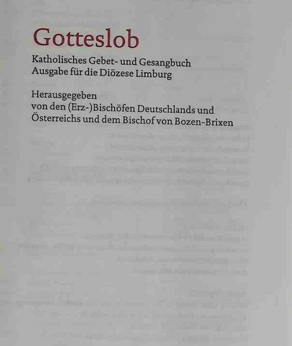 Gotteslob katholisches - gotteslob, :