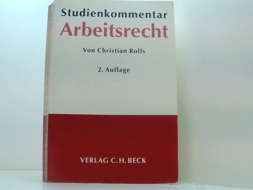 Studienkommentar arbeitsrecht - studienkommentar,