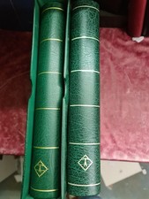 2 Leuchtturm Klemmbinder in grün wattiert 1x Mit Kassette 