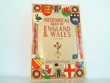 Historical map of England and Wales. Bullock, L. G.: