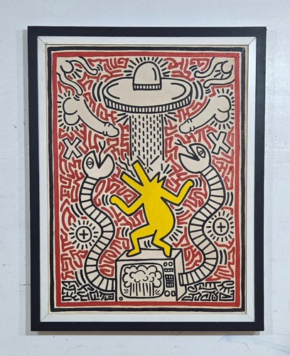 Keith haring acryl auf - keith,