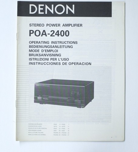 Original denon poa 2400 - original,