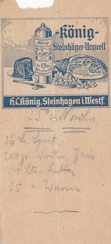 Steinhagen rechnung 1930 h - steinhagen,,