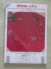 Stickpackung Stick-Art Decke Weihnachten 80cm x 80cm Rot Nr. 200083 NEU