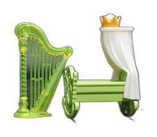 Playmobil Wiege Harfe Grün