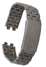Titan Uhrarmband von ADORA mit Faltschliesse - 12/18 mm Uhrenarmband Ersatzband