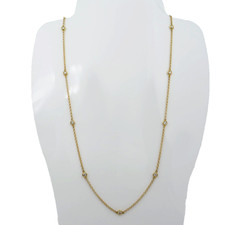 Collier / Kette mit 0,53ct TW-si Brillant in 750/18K Gelbgold 55,0 cm