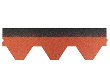 Dachschindeln Hexagonal Dreieck Form 1Stk Ziegelrot Schindeln Dachpappe Bitumen