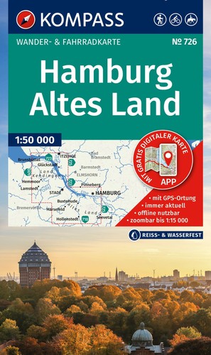 Kompass wanderkarte 726 - wanderkarte,