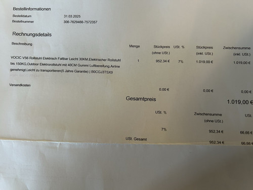 Vocic elektrischer rollstuhl - vocic,