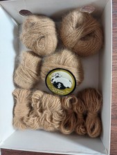 ca. 60g 70% Angora Schewe Wolle braun Fb. 5607 Schnäppchen