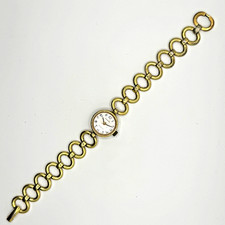 Dugena Jeunesse Classic Mini Damen-Armbanduhr 70s Design vergoldet