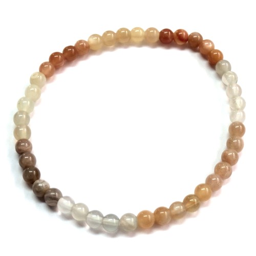 Kugel armband mondstein - kugel-armband,