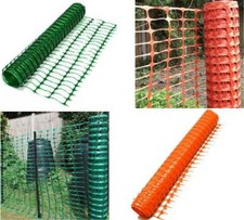 30 m & 50 m Absperrzaun Grün & Orange Warnnetz Bauzaun Wildzaun Fangzaun Gitter