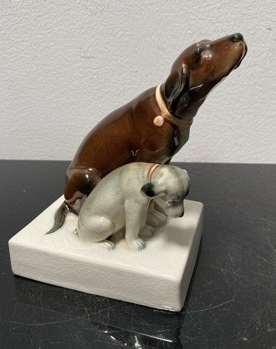 Figur keramik hundegruppe - keramik,,