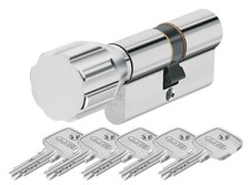 ABUS EC550 Schließzylinder mit Knauf gleichschließend inkl. 5 Wendeschlüssel 