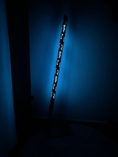 DESIGN STEHLAMPE LEUCHTE SCHWER MIT METALLFUSS  - SEHR STYLISCH & SELTEN