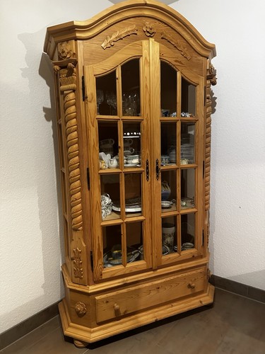 Geschirrschrank vollholz - geschirrschrank,