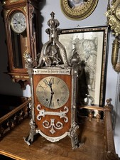 Große schwere Gründerzeit Uhr Kaminuhr Vincenti um 1860-70 Neogotik Selten!
