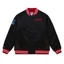 Atlanta Falcons NFL Mitchell & Ness Heavyweight Satin Jacke Schwarz