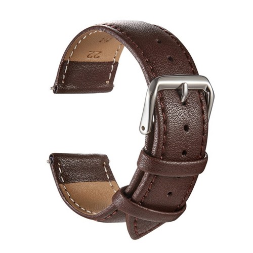 Echtleder uhrenarmband braun - echtleder,