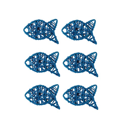 Rattan fische tischdeko - rattan, taufe