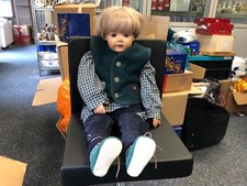 Künstlerpuppe Porzellan Puppe 68 cm. Top Zustand 