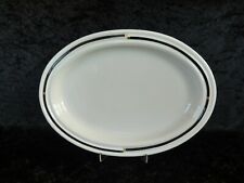 Rosenthal " CUPOLA  NERA " Platte Oval / 36,5 cm