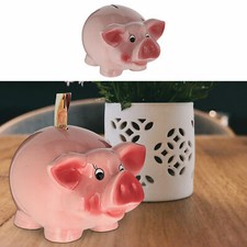 Sparschwein Spardose mit Gummistopfen 25cm rosa Urlaubskasse Reisekasse Geschenk