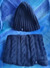 HEATHOLDERS Mütze und Halswärmer (statt Schal) schwarz Thermo fast neu