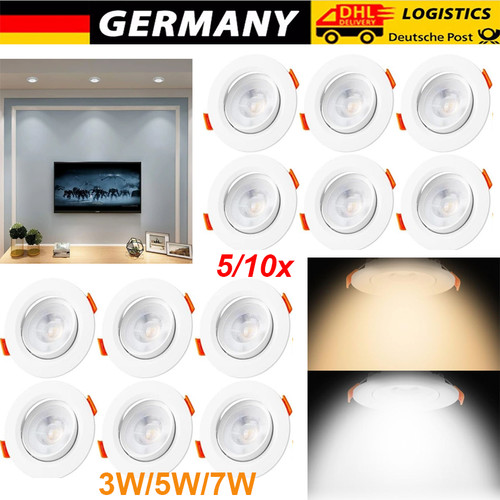10x led einbaustrahler - led,