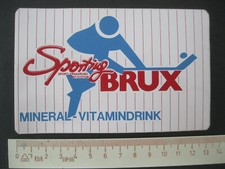 Sporting BRUX MINERAL-VITAMINDRINK Eishockey Aufkleber Sticker Reklame Werbung