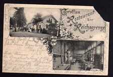78005 AK Hradek nad Nisou Grottau 1903 Restaurant zur Reichsgrenze