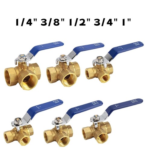 3 wege kugelhahn - 1/4"-1", mit