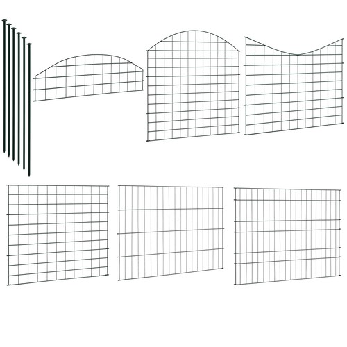 Teichzaun set zaunelemente - set, 5