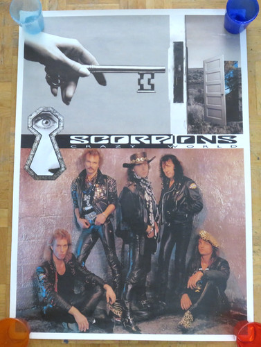 Original 1990 poster - original, scorpions