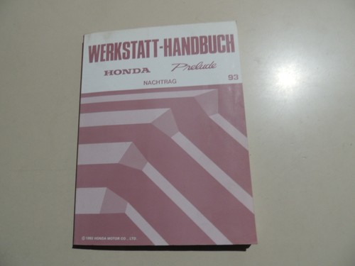 Werkstatthandbuch ergänzung - werkstatthandbuch,