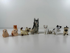 Konvolut Hund, Katzen Hase Figuren Vintage Porzellan Ca. 3 - 8 cm Schäferhund