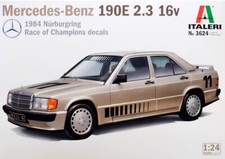 Mercedes-Benz 190E 2.3 16v 1984 Nürburgring 1:24 Model Kit Bausatz Italeri 3624