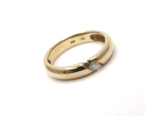 Solitär bandring ehering - ehering, gold