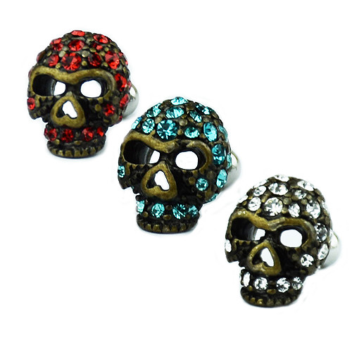 Totenkopf glitzer kristalle - totenkopf,