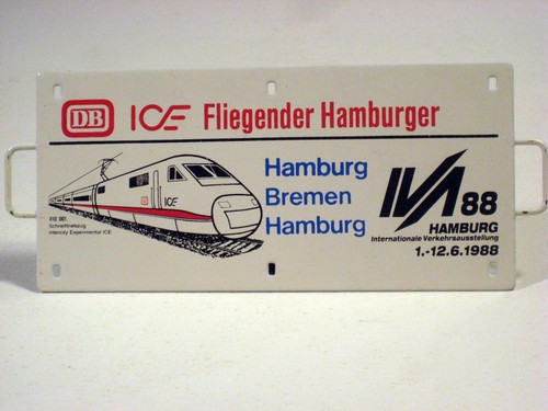 Zuglaufschild miniatur metall - miniatur,