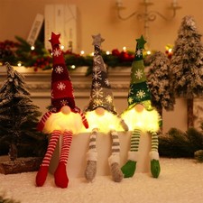 3x LED Weihnachtswichtel Deko