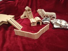 Hamster Zubehör Set Neu Zwerghamster Maus Mäuse Häuschen Etage Hängematte