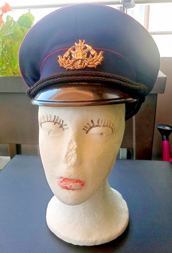 Ddr feuerwehr schirmmütze veb - ddr,