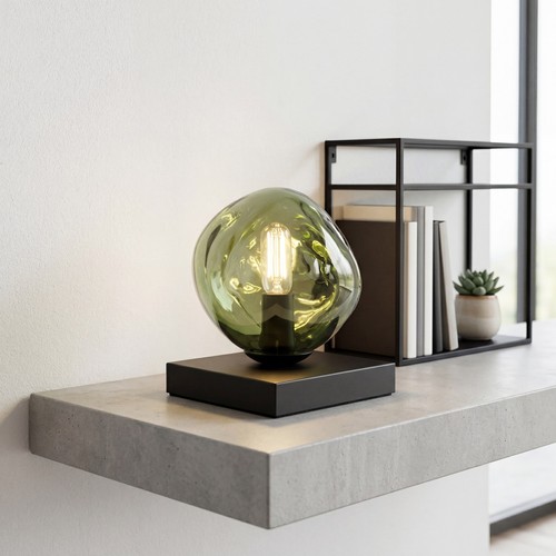 Tischleuchte glas grün - tischleuchte,